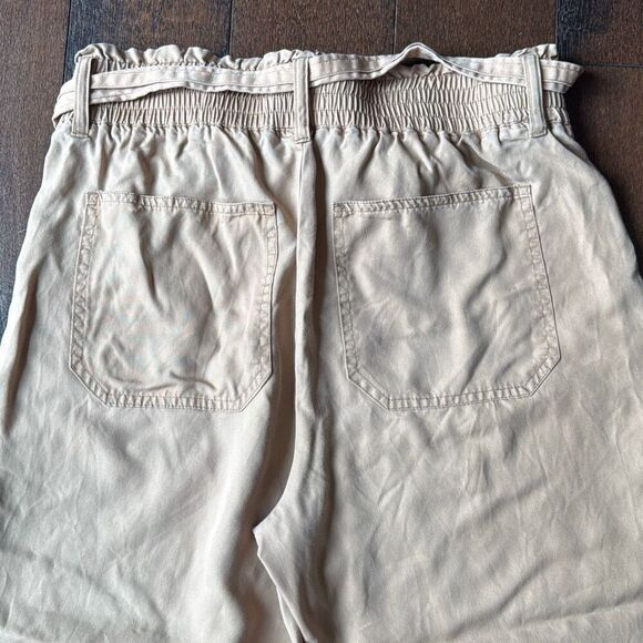 Abercrombie and Fitch ruffle tie waist jogger pants size medium brown pull on y2 - Picture 7 of 7